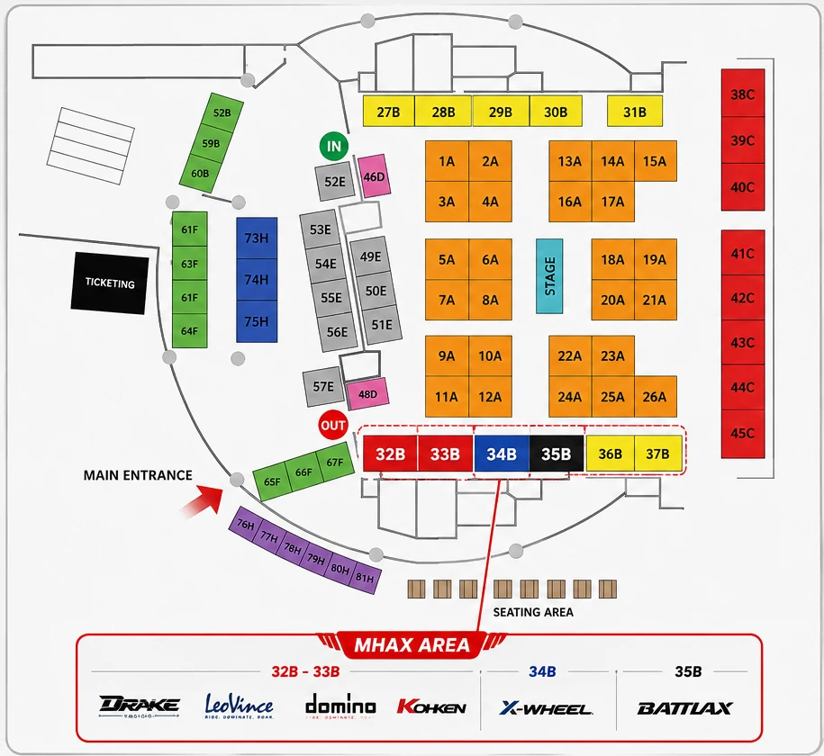 Denah area pameran IMHAX 2026