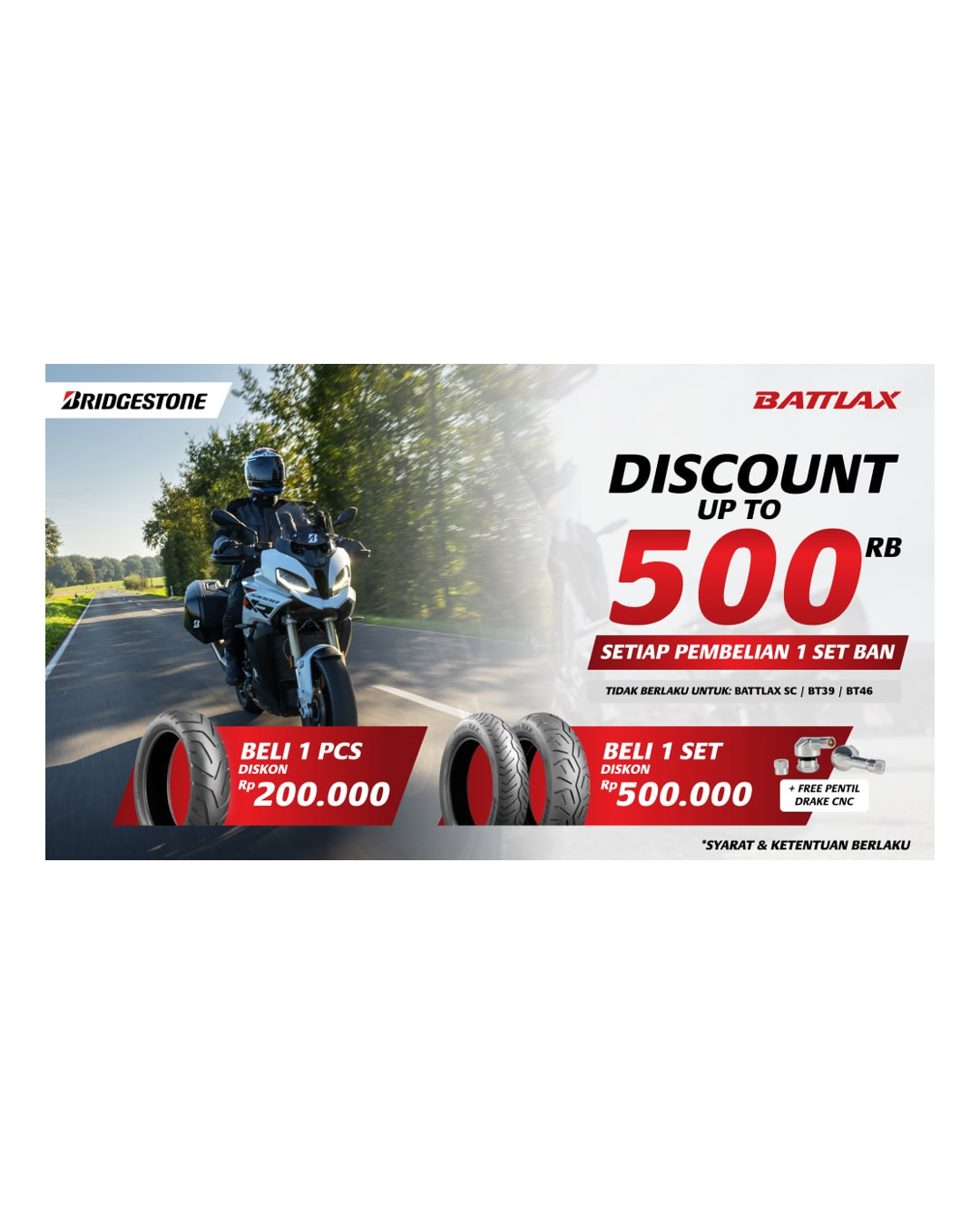 Battlax Diskon Hingga Rp500.000