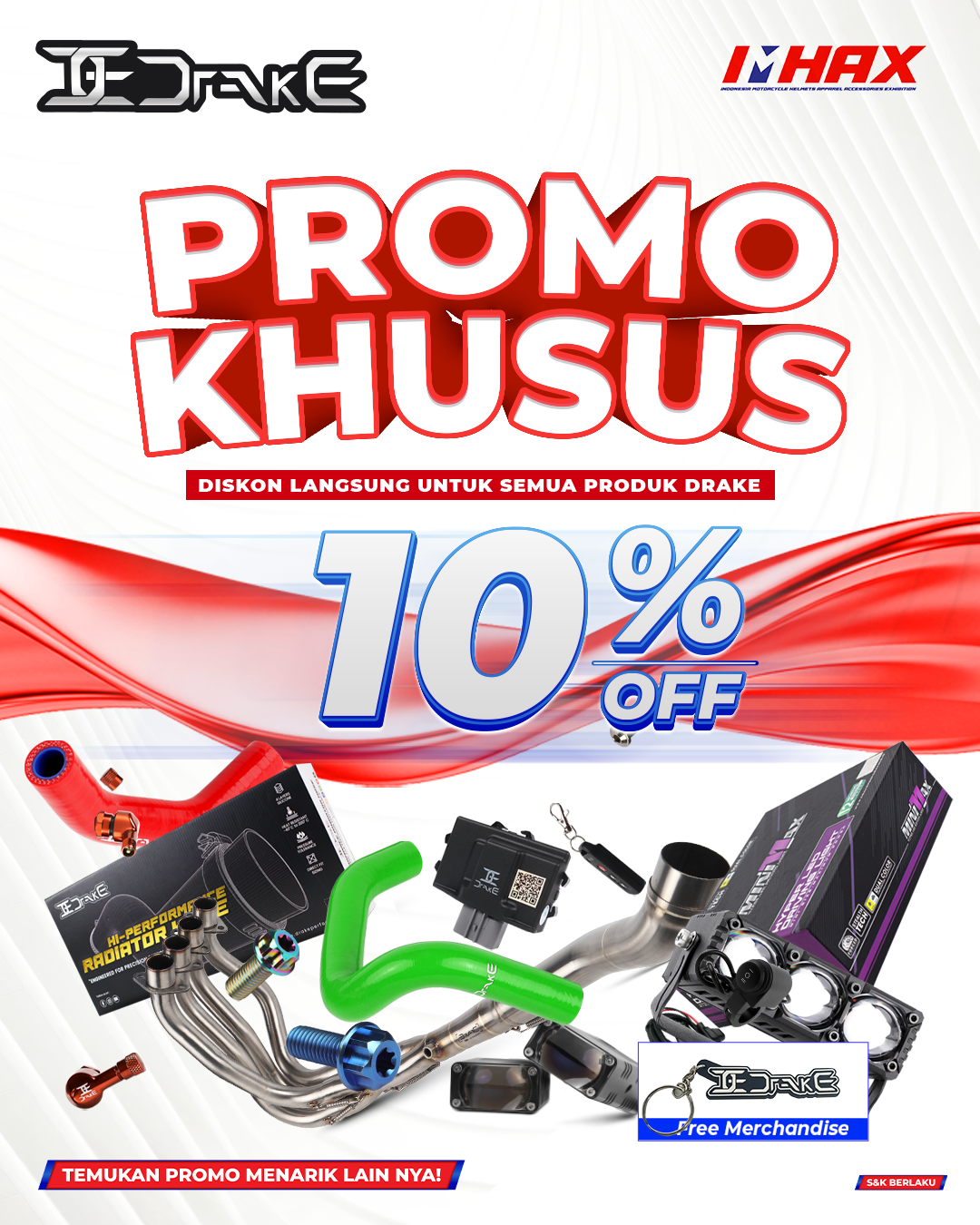 Diskon 10% Semua Produk Drake
